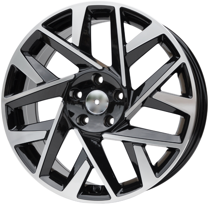 PDW 1072 Alufælge 19" 5x114.3 ET51 – Poleret/sort (sæt á 4)