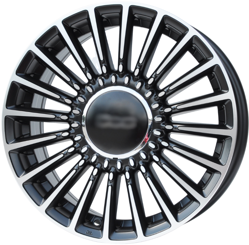 PDW 1210 Alufælge 16" 4x98 ET35 – Poleret/sort półmat (sæt á 4)