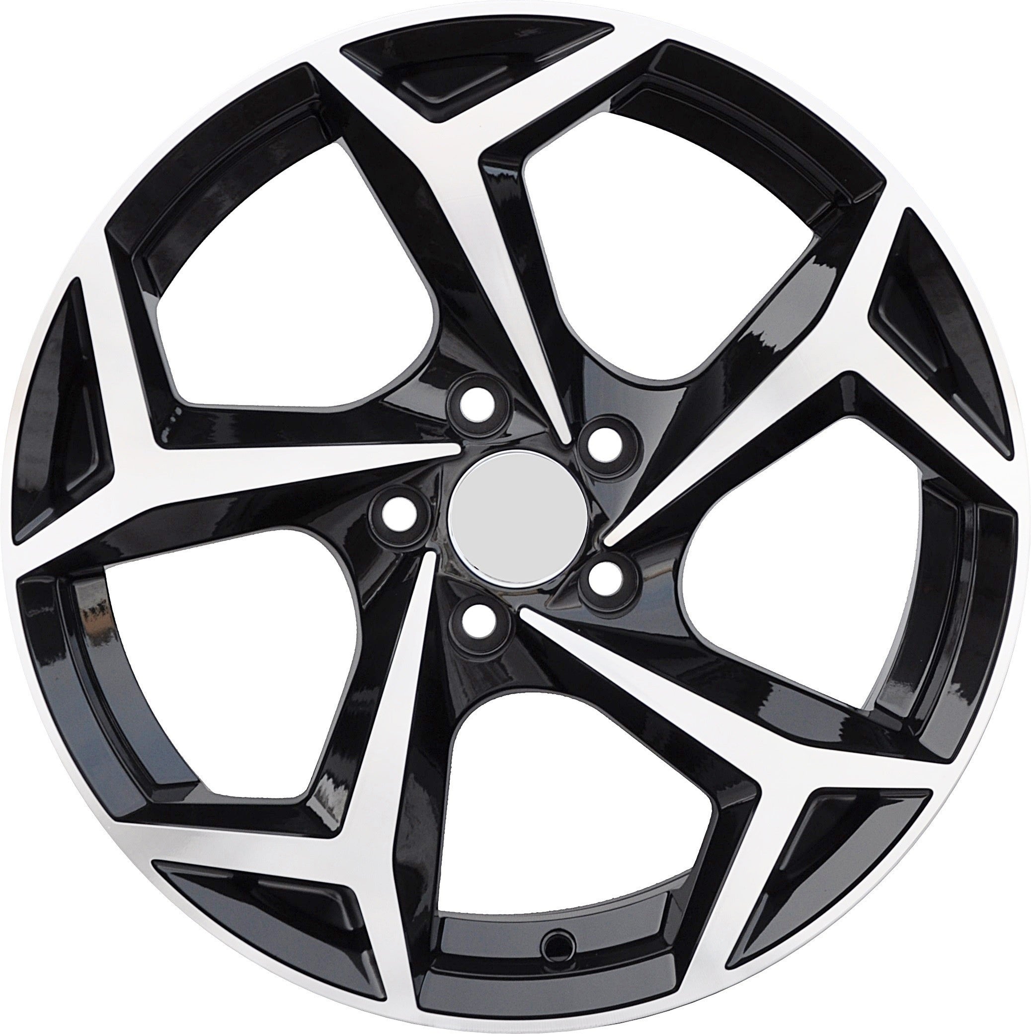 PDW 182/5340 Alufælge 17" 5x112 ET41 – Poleret/sort (sæt á 4)