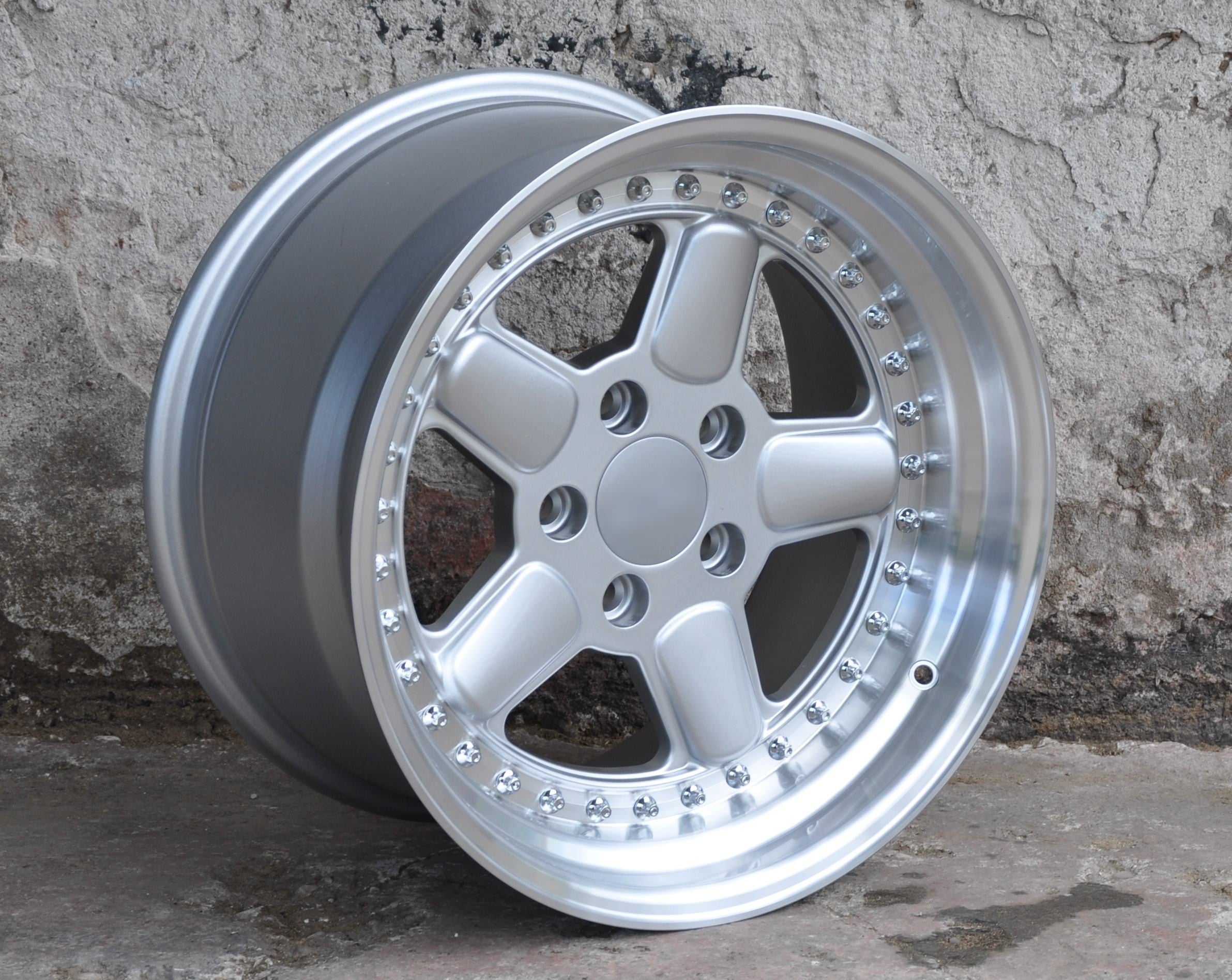 PDW 7961 Alufælge 17" 5x120 ET15 – Sølv (sæt á 4)