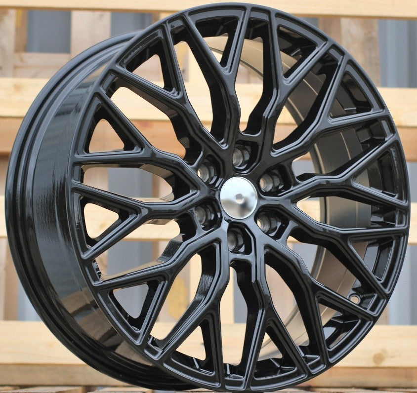 PDW 0412BLHM Alufælge 19" 8J 6x120 ET48 – Sort halvmat (sæt á 4)