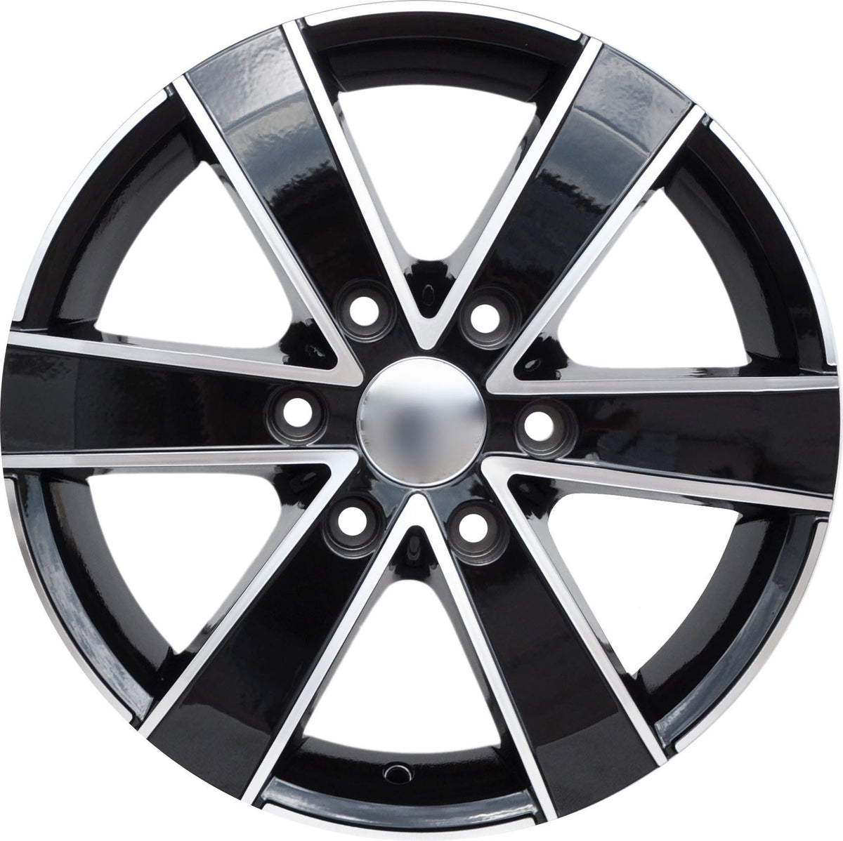PDW 474 Alufælge 18" 8J 6x120 ET50 – Poleret/sort (sæt á 4)