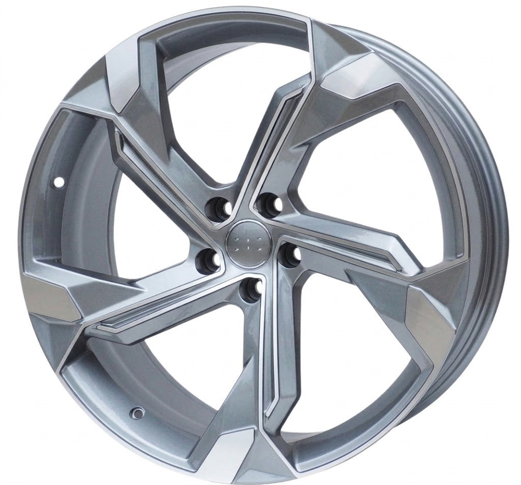 PDW 1201 Alufælge 22" 9,5J 5x112 ET36 – Poleret/grafit (sæt á 4)