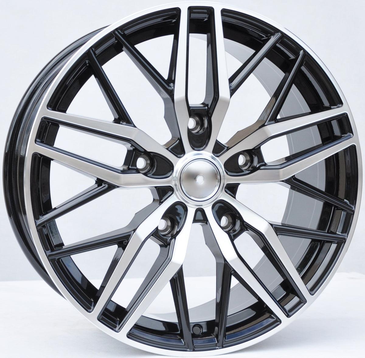 PDW 5230 Alufælge 18" 8J 5x120 ET50 – Poleret/sort (sæt á 4)