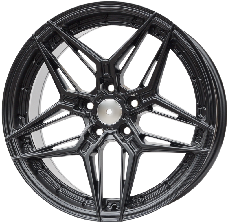 PDW FBX261 Alufælge 17" 7,5J 5x112 ET40 – Sort halvmat (sæt á 4)