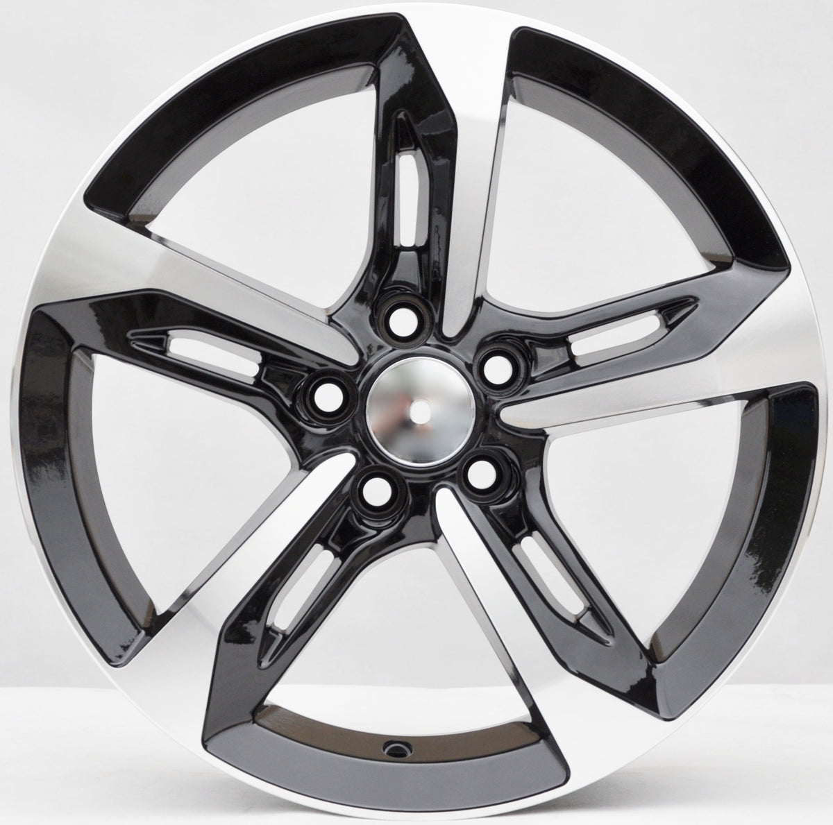 PDW 1075/513 Alufælge 16" 6,5J 5x100 ET40 – Poleret/sort (sæt á 4)