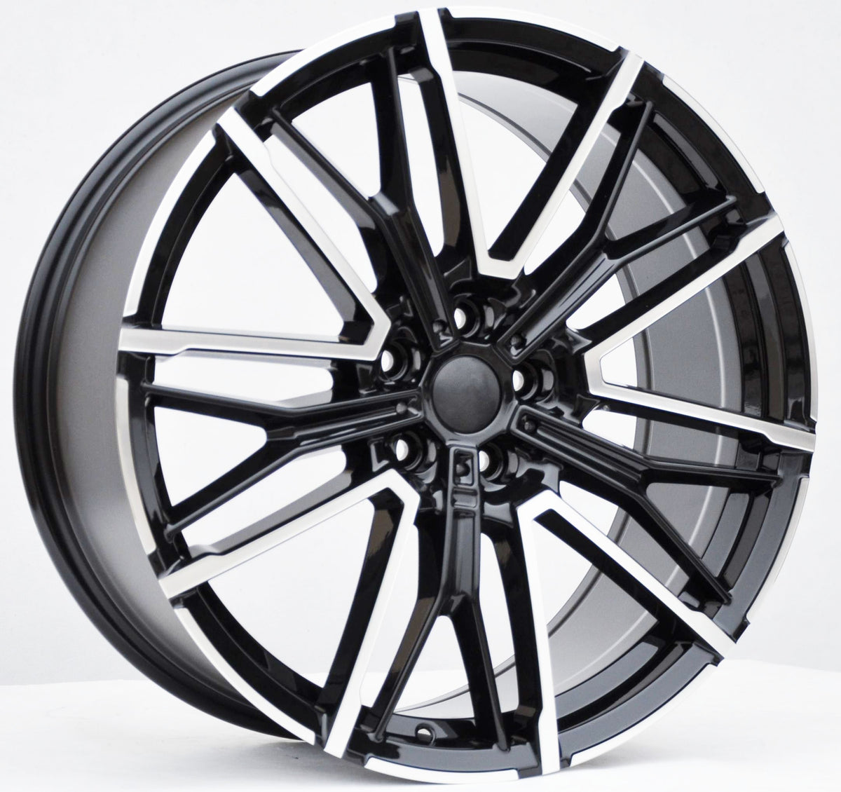 PDW 1284 Alufælge 21" 9,5/10,5J 5x112 ET24 – Poleret/sort (sæt á 4)