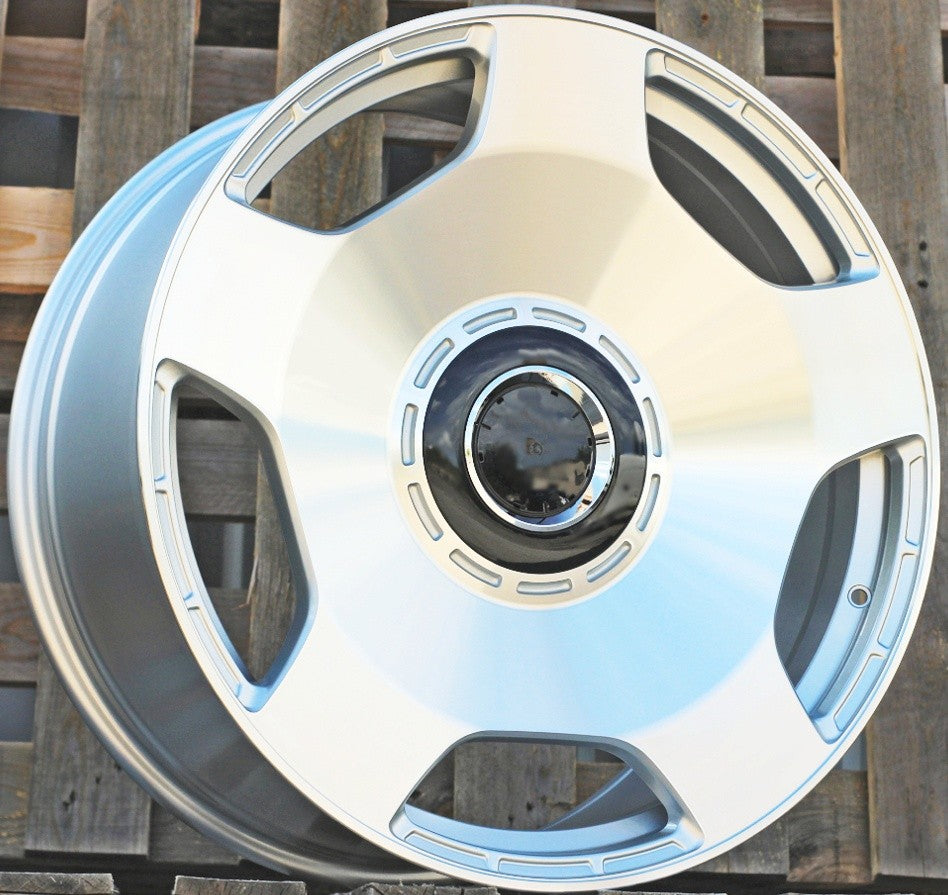 PDW 5133 Alufælge 22" 10J 5x130 ET36 – Poleret/sølv (sæt á 4)