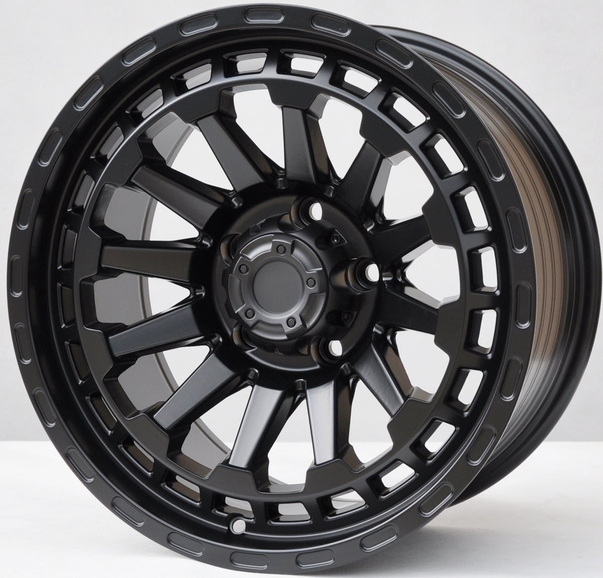 PDW FBX464 Alufælge 17" 9J 5x127 ET10 – Sort halvmat (sæt á 4)