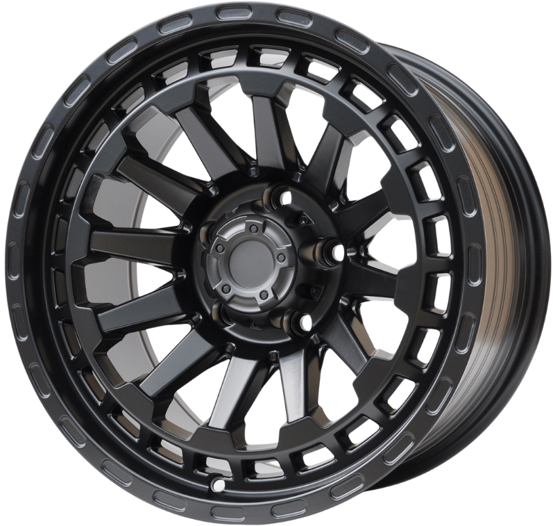 PDW FBX464 Alufælge 17" 9J 5x127 ET10 – Sort halvmat (sæt á 4)