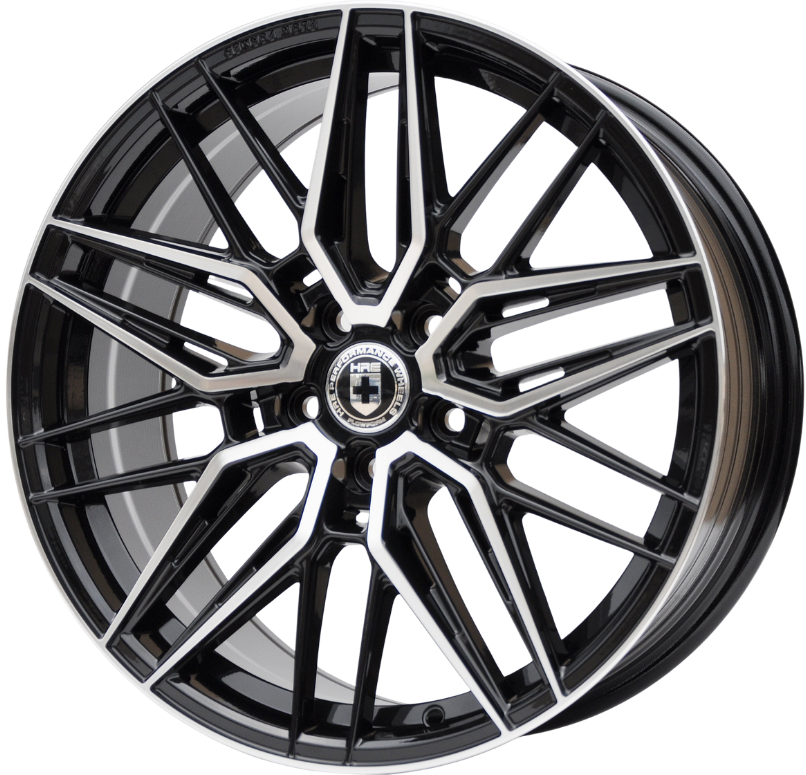 PDW GL535 Alufælge 18" 8J 5x112 ET35 – Poleret/sort (sæt á 4)