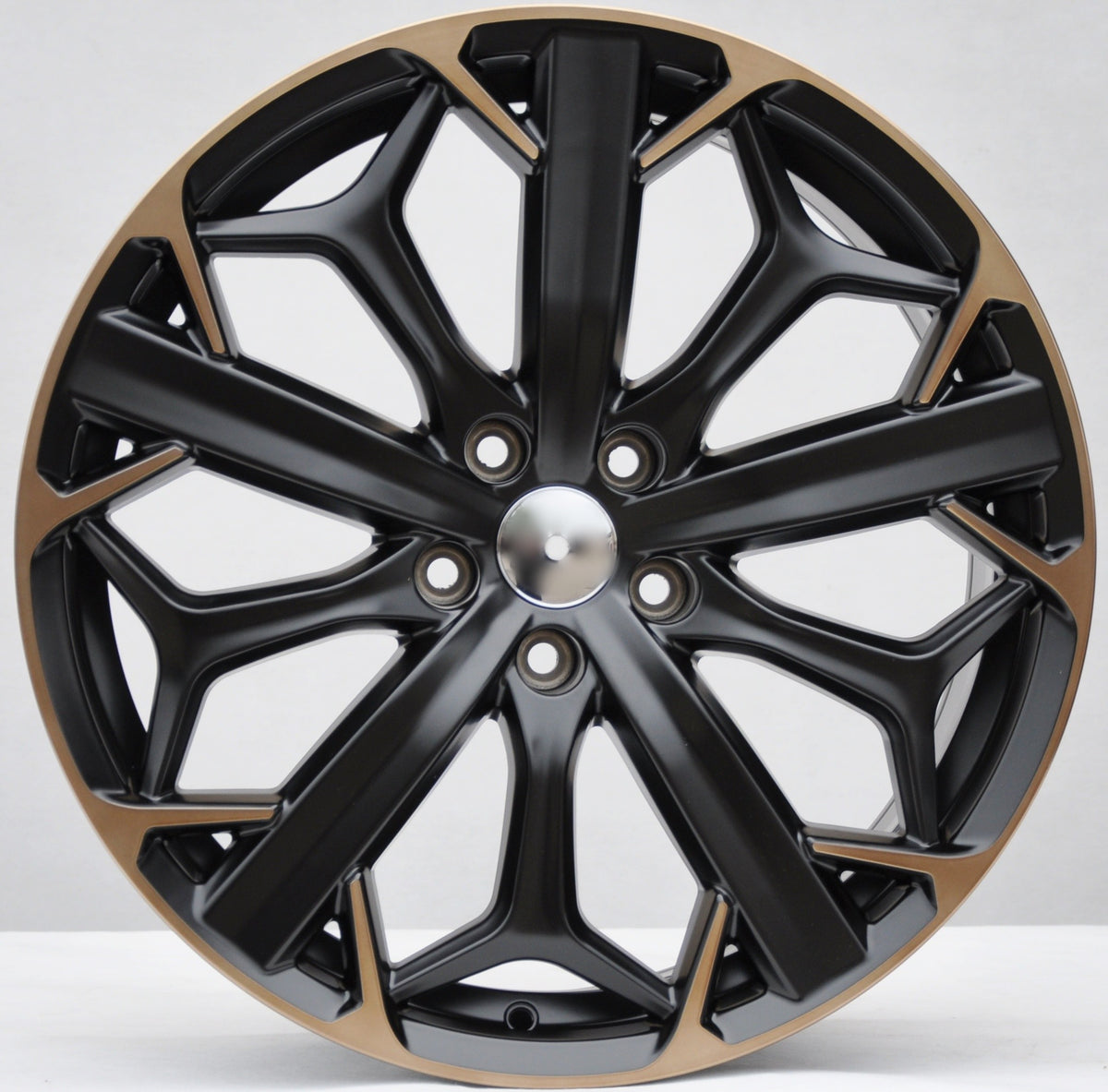 PDW 3532 Alufælge 19" 8J 5x112 ET40 – Sort/halvmat kobber (sæt á 4)
