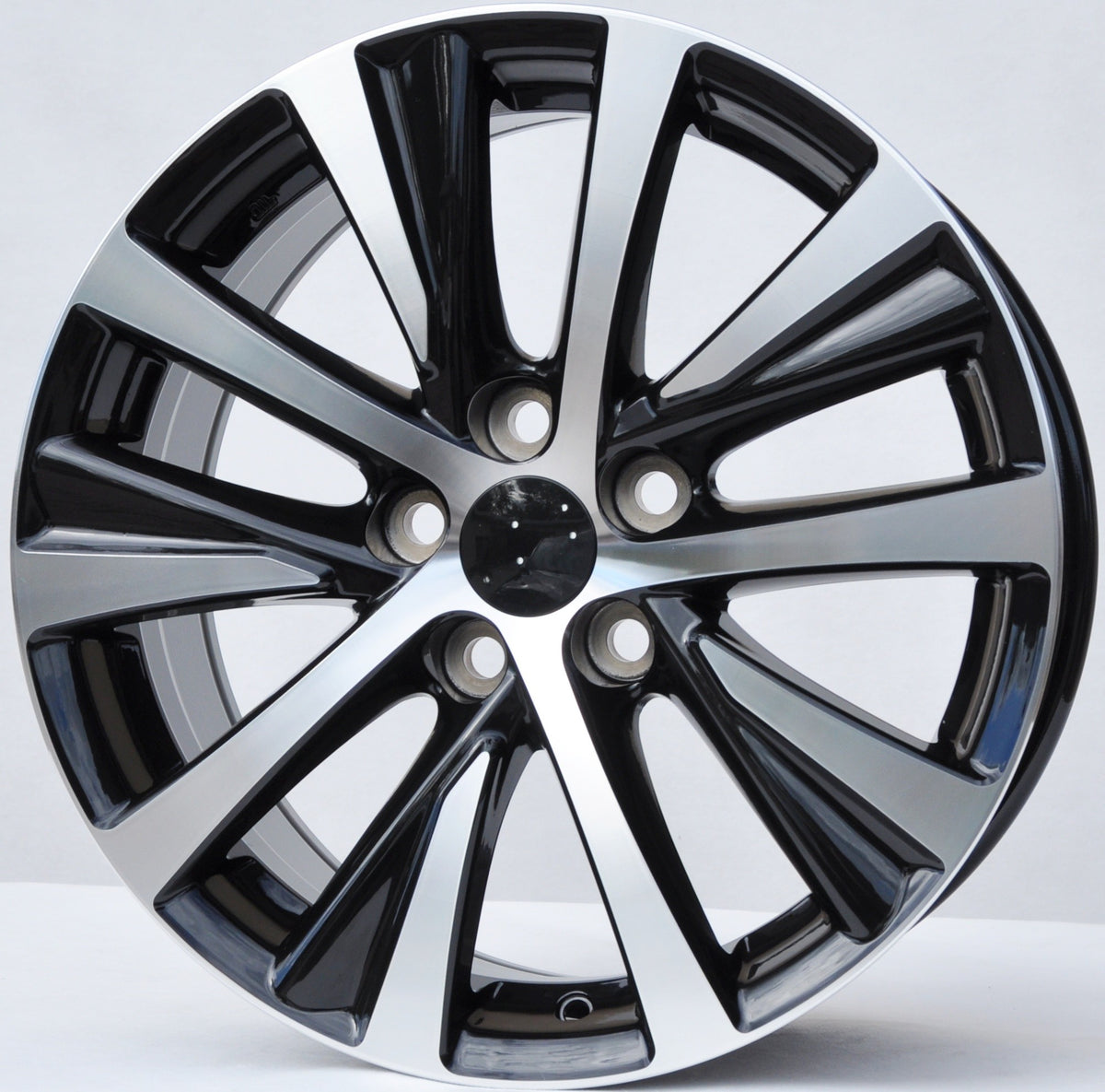 PDW 3413 Alufælge 17" 7,5J 5x114.3 ET40 – Poleret/sort (sæt á 4)
