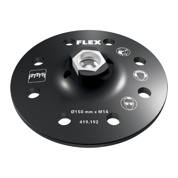Flex velcro bagskive f/GDE SP D150-8/6 H/F M14