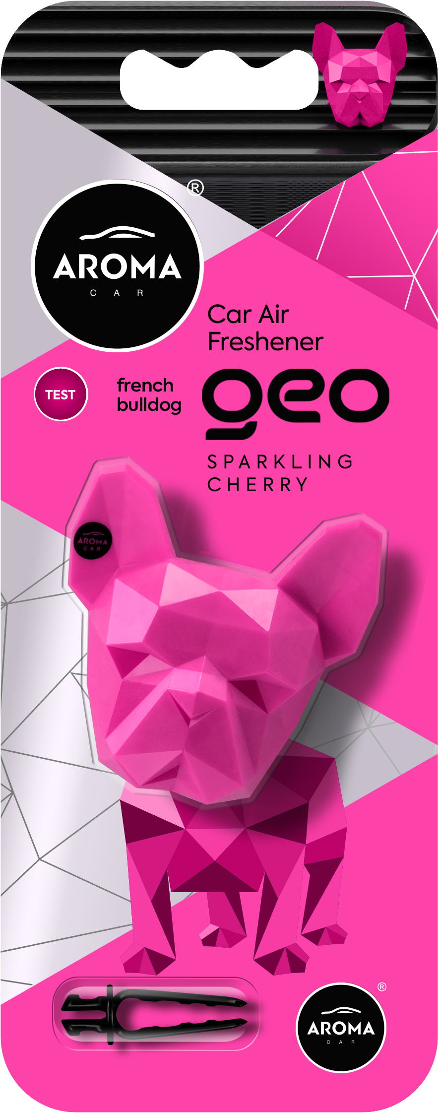 AromaCar Geo 3D Dog Sparkling Cherry
