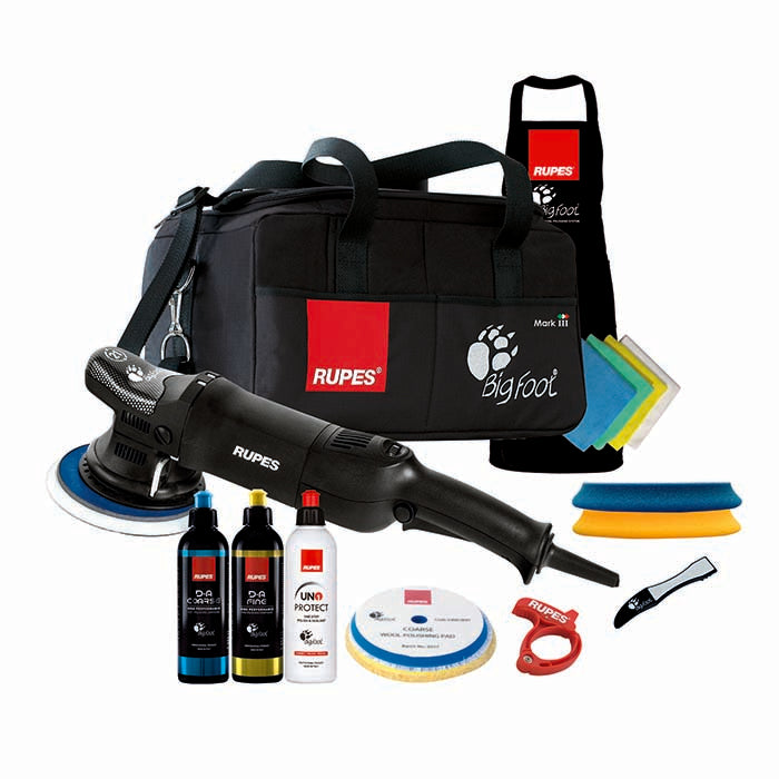 Rupes LHR21ES BigFoot – Dual Action Polermaskine, LUX Kit (Ø150 mm, 21 mm udsving)