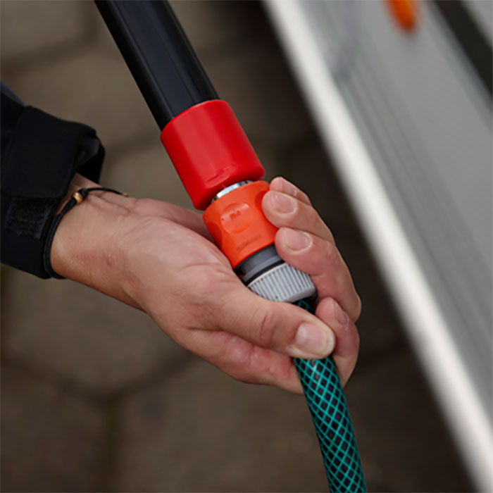 Vikan Teleskopskaft 100-160 cm – Aluminium med Vandgennemløb