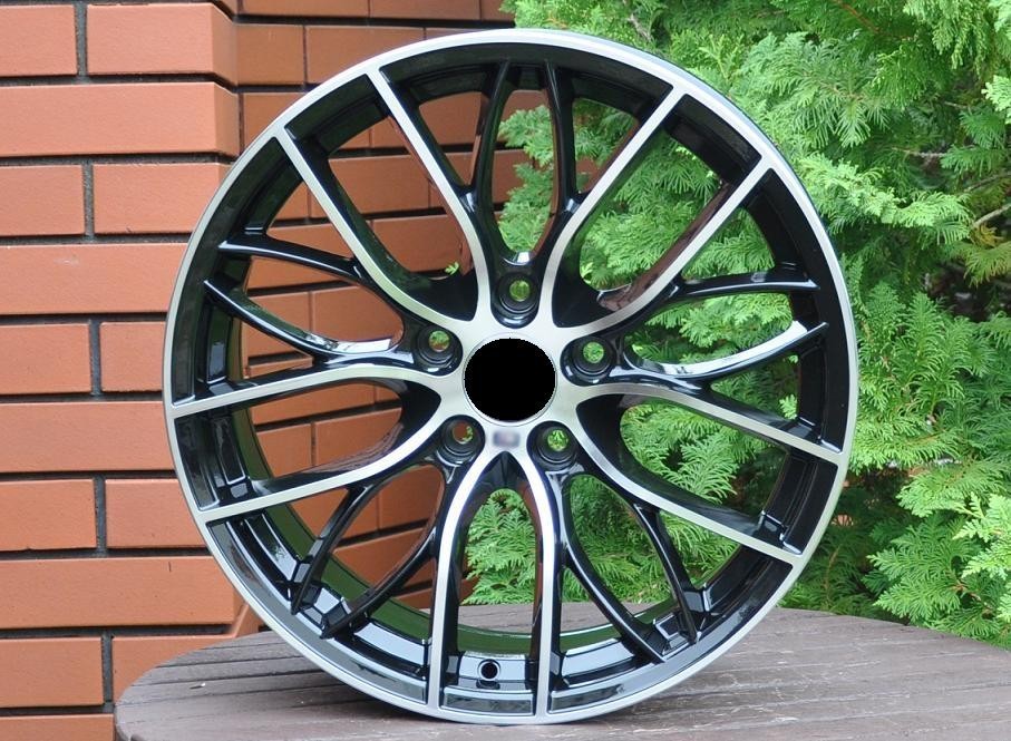 PDW 796 Alufælge 18" 5x120 ET34 – Poleret/sort (sæt á 4)