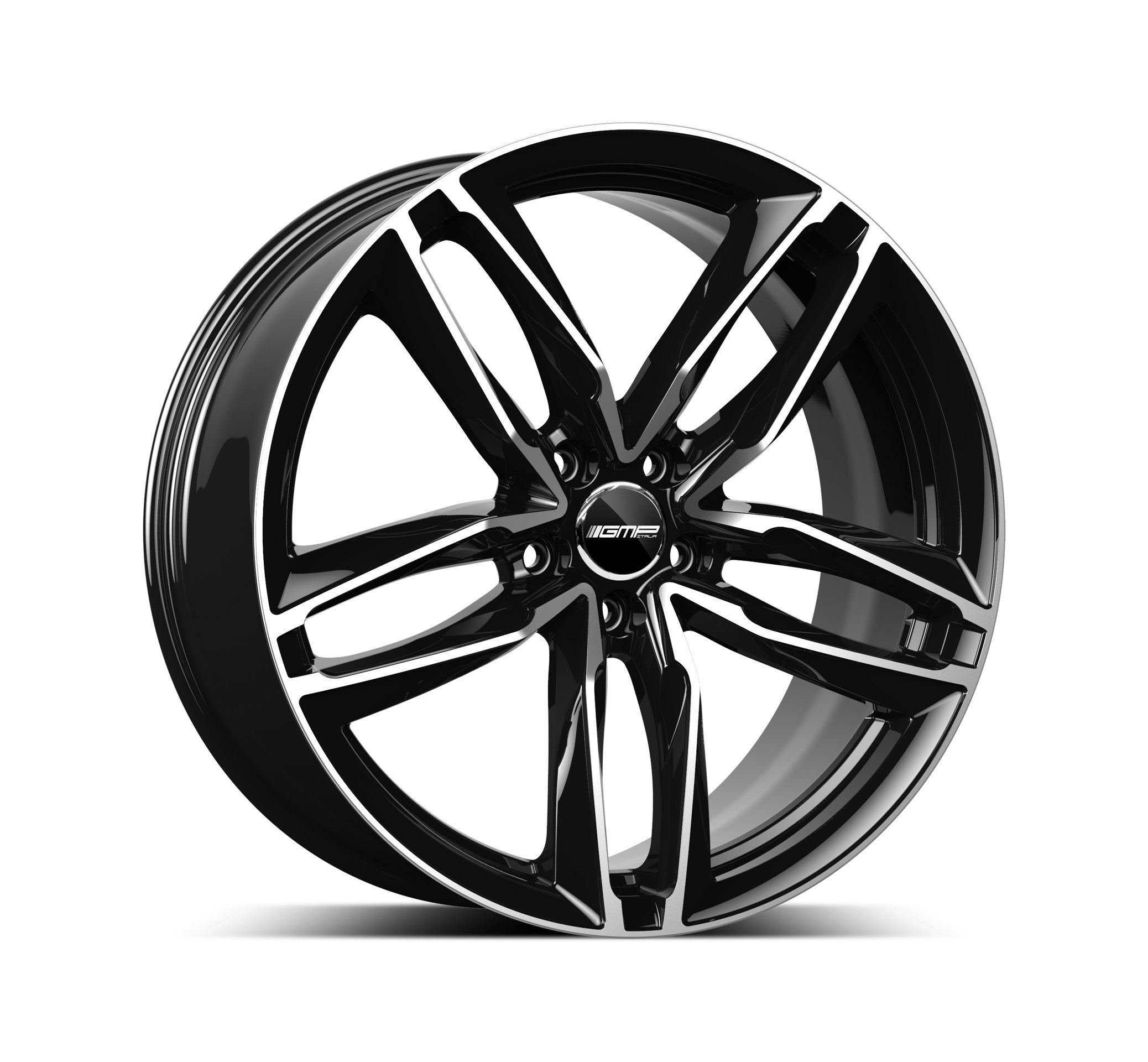 GMP Italia ATOM Alufælge 17" 5x112 ET35 – Poleret/sort (sæt á 4)