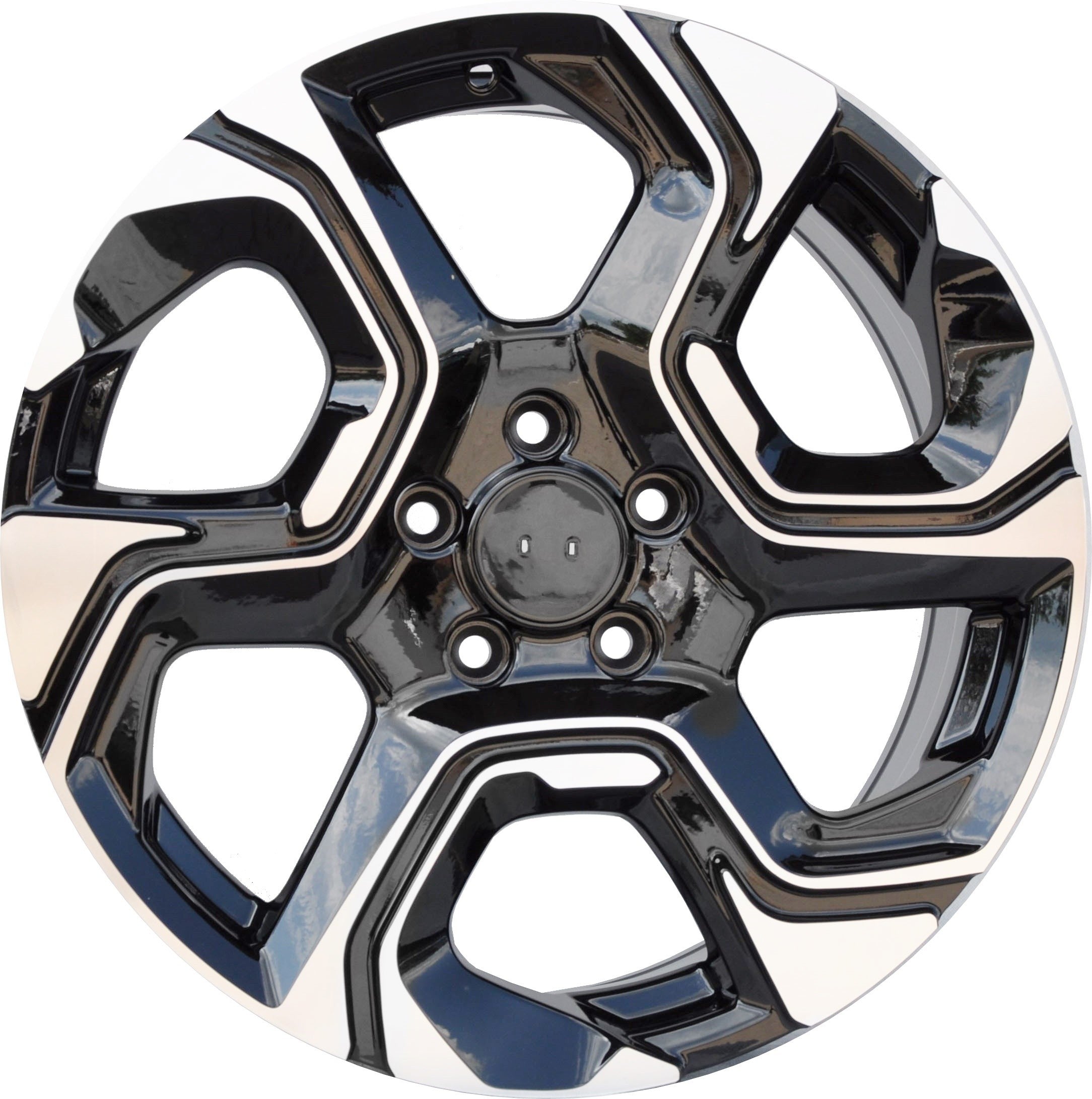 PDW 5389 Alufælge 18" 5x114.3 ET45 – Poleret/sort (sæt á 4)