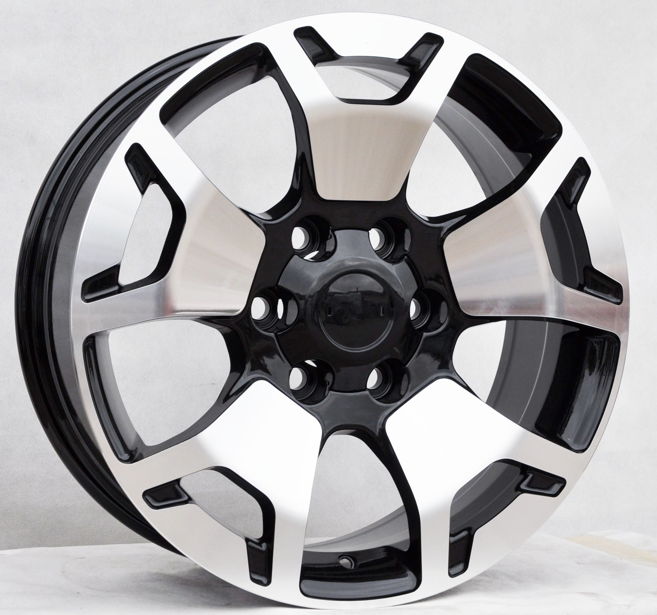 PDW 1460 Alufælge 18" 6x139.7 ET25 – Poleret/sort (sæt á 4)