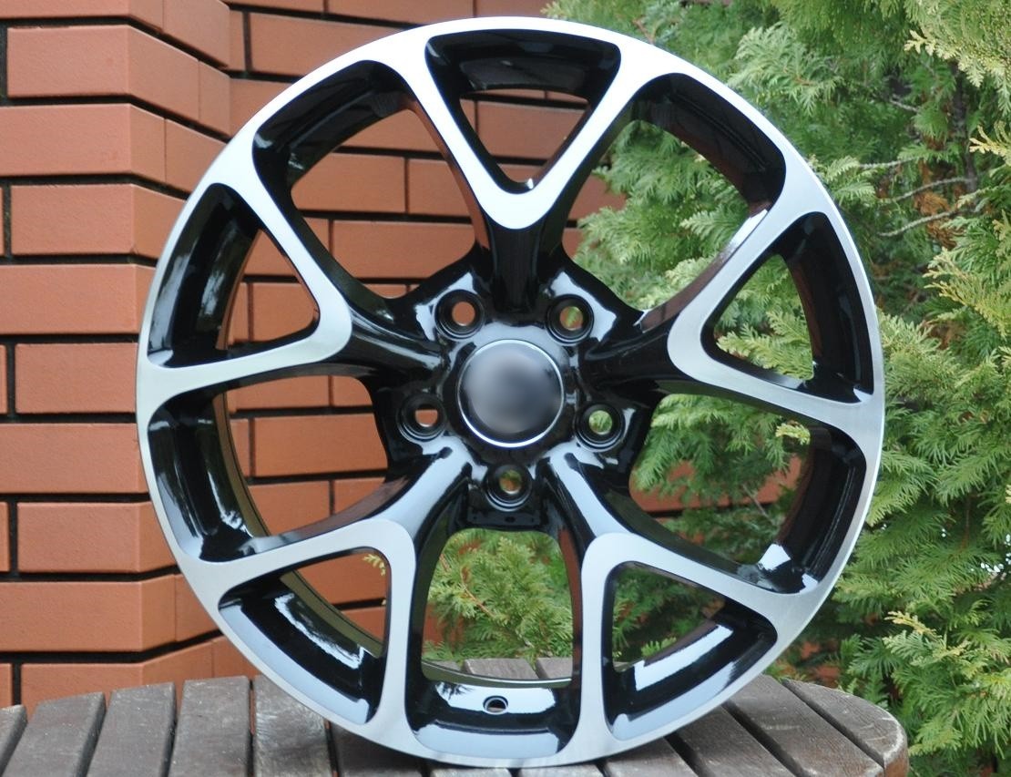PDW 076/236/502/541 Alufælge 17" 5x105 ET41 – Poleret/sort (sæt á 4)