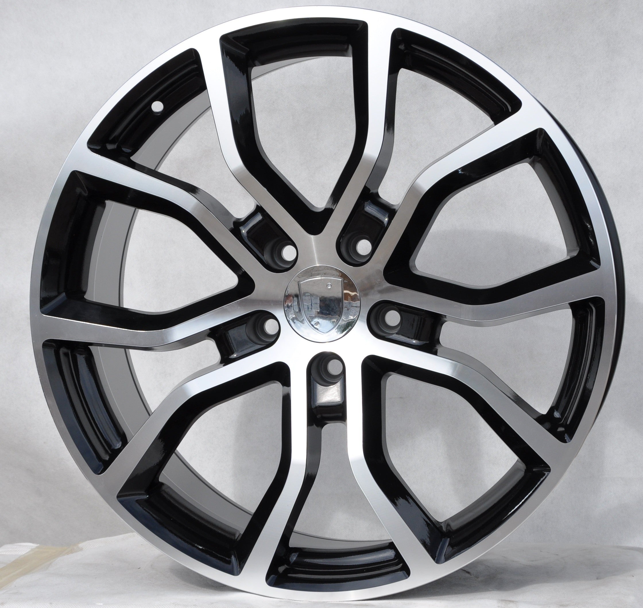 PDW 5362 Alufælge 21" 5x130 ET46 – Poleret/sort (sæt á 4)