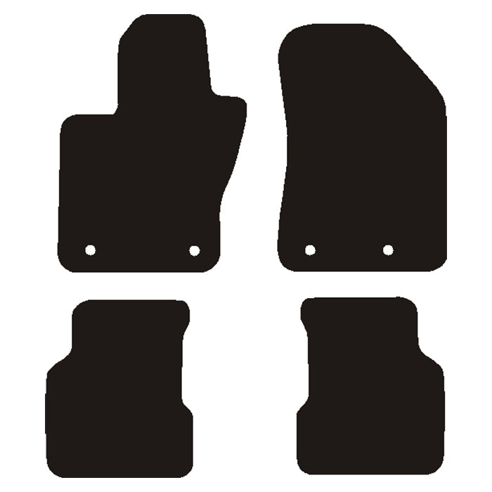 Velour måtter Jeep Compas (Mp) 2017-