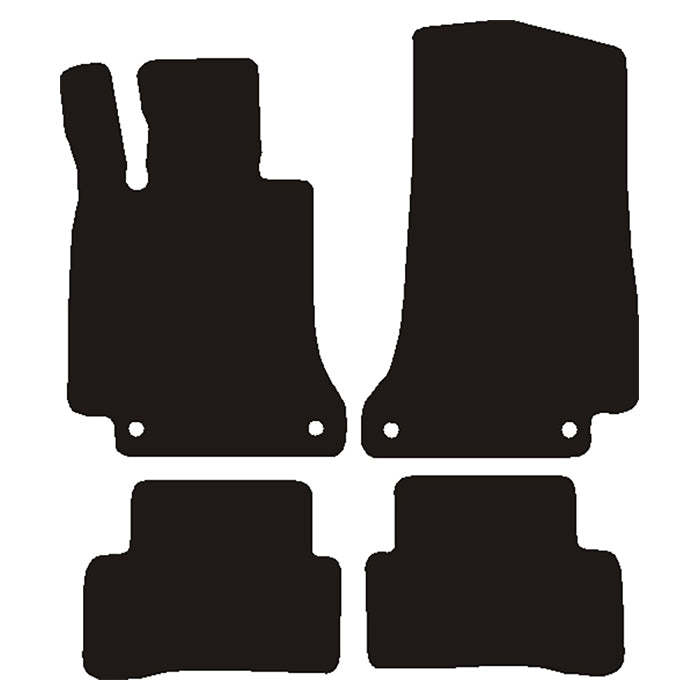 Velour måtter Mercedes C-klasse W205, S205 2014-2021
