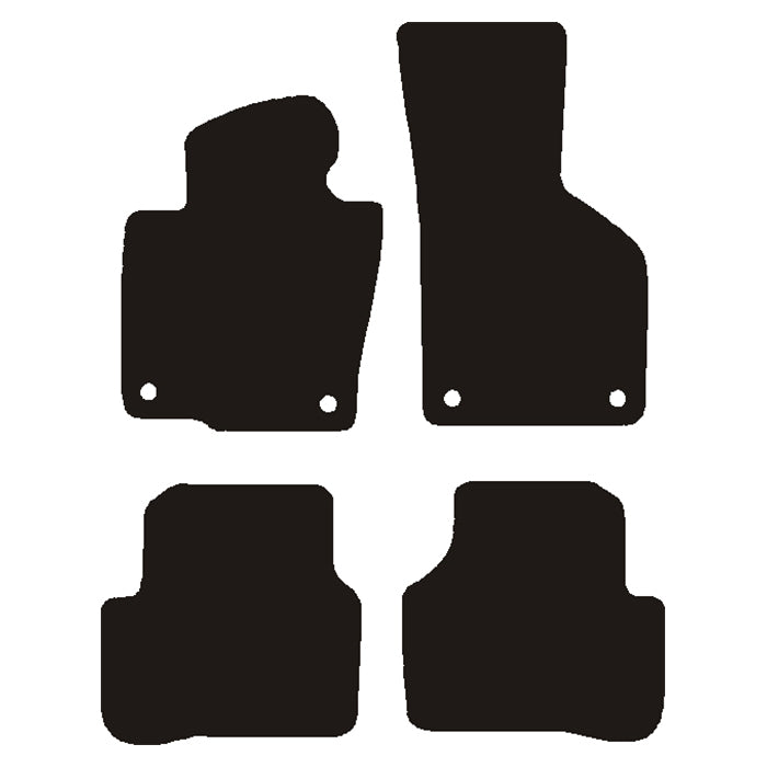 Velour måtter VW Passat 2005-2008