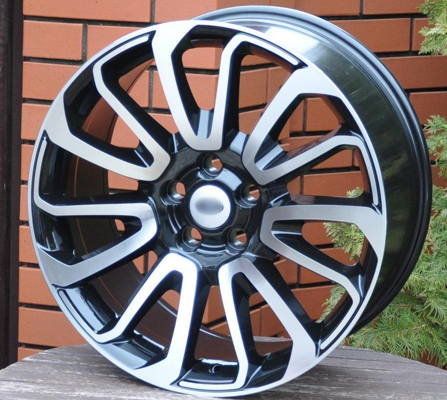 PDW 565/959 Alufælge 22" 5x120 ET45 – Poleret/sort (sæt á 4)