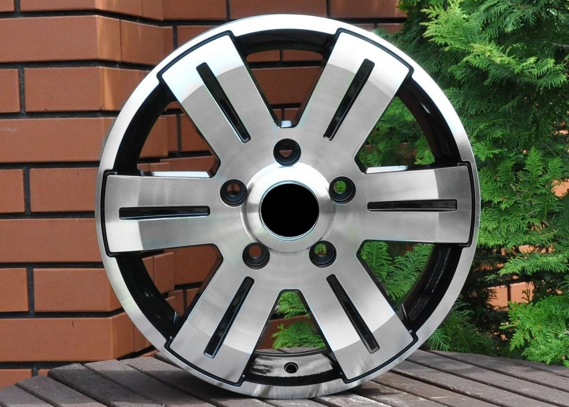 PDW 562/1530 Alufælge 16" 5x130 ET55 – Poleret/sort (sæt á 4)