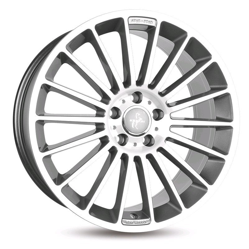 Keskin KT15 Alufælge 17" 5x112 ET38 – Poleret/grafit (sæt á 4)