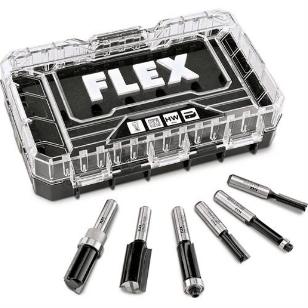 Flex CER Overfræsersæt Lige (6 stk.)