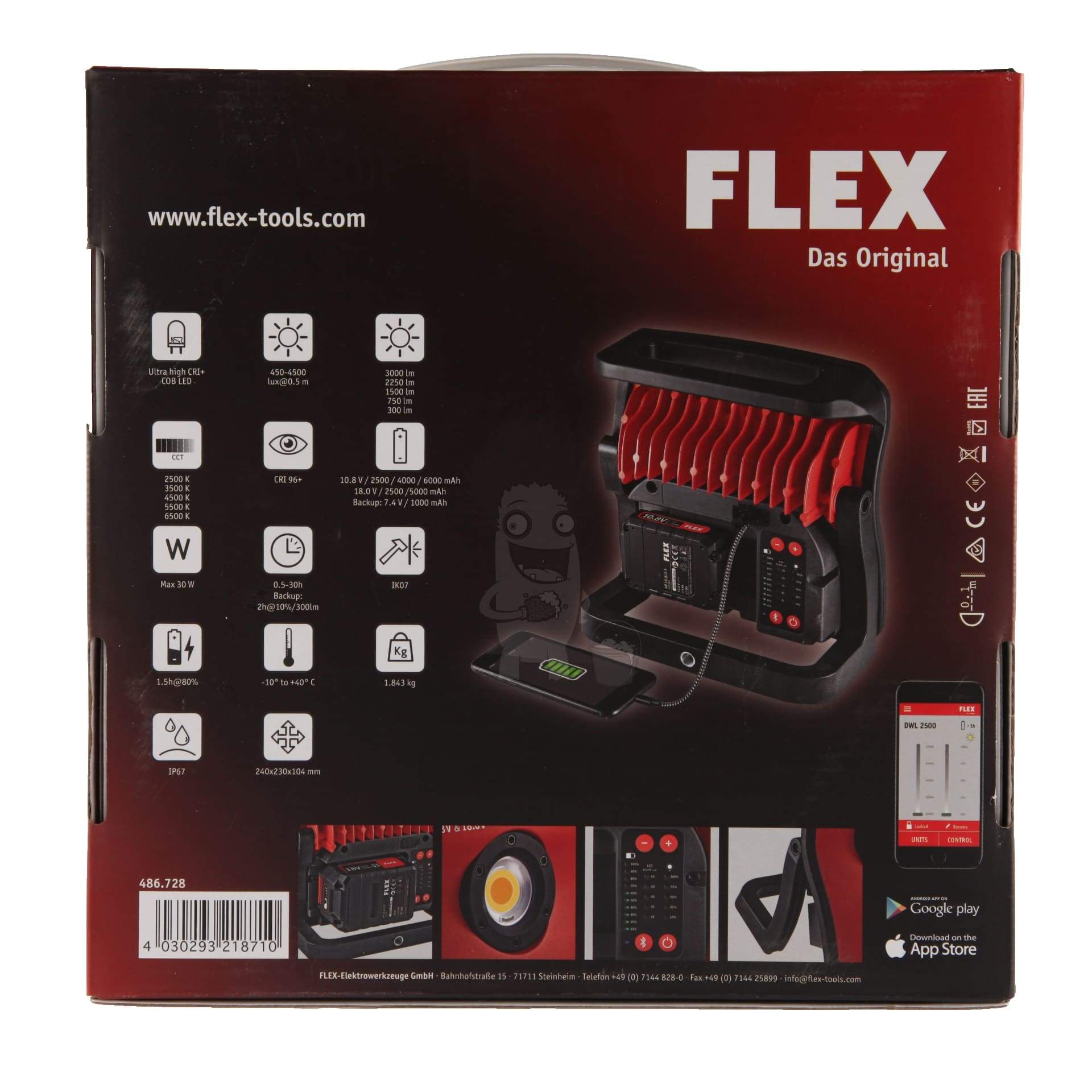 FLEX DWL 2500 Trådløs LED Lampe