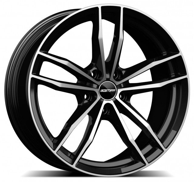 GMP Italia SWAN Alufælge 17" 5x108 ET38 – Poleret/sort (sæt á 4)