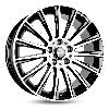 Keskin KT18 Alufælge 17" 5x120 ET35 – Poleret/sort (sæt á 4)