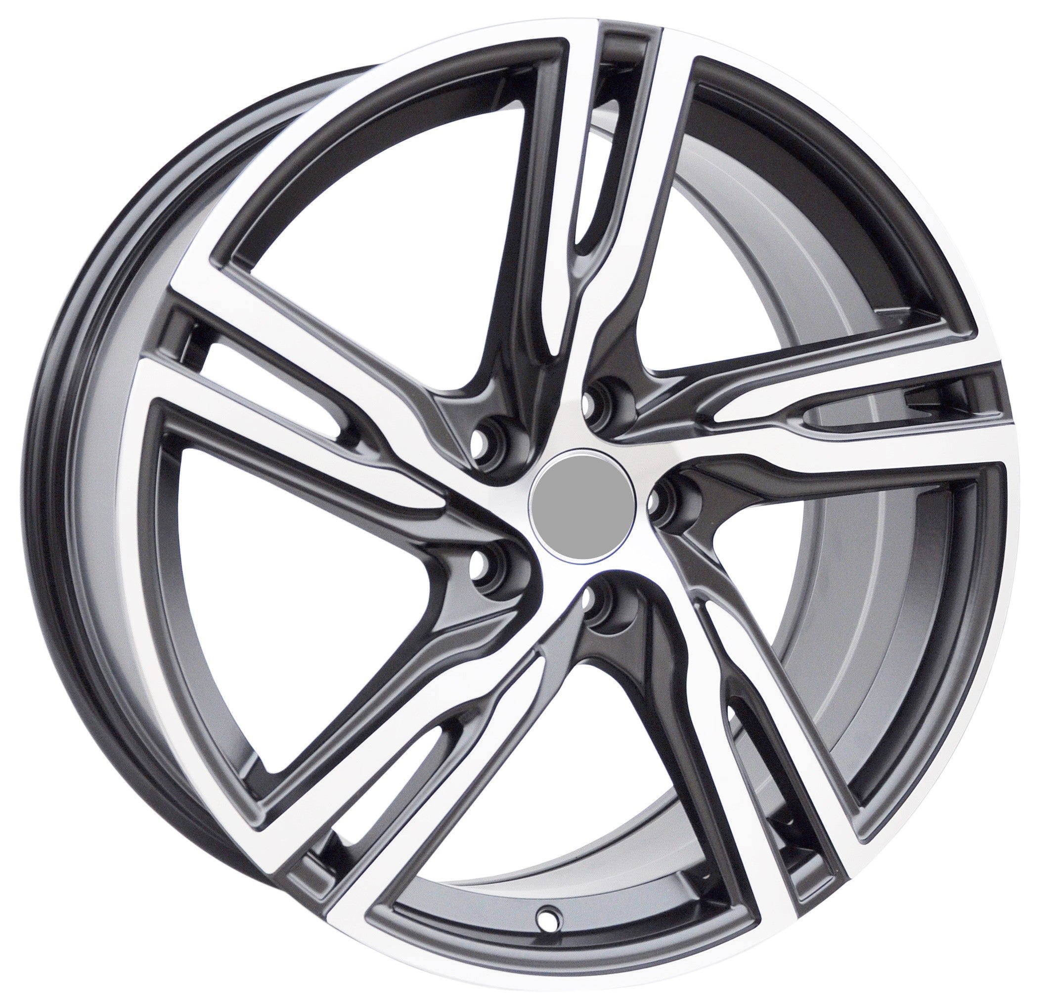 PDW 161 Alufælge 18" 5x108 ET42 – Poleret/sort (sæt á 4)