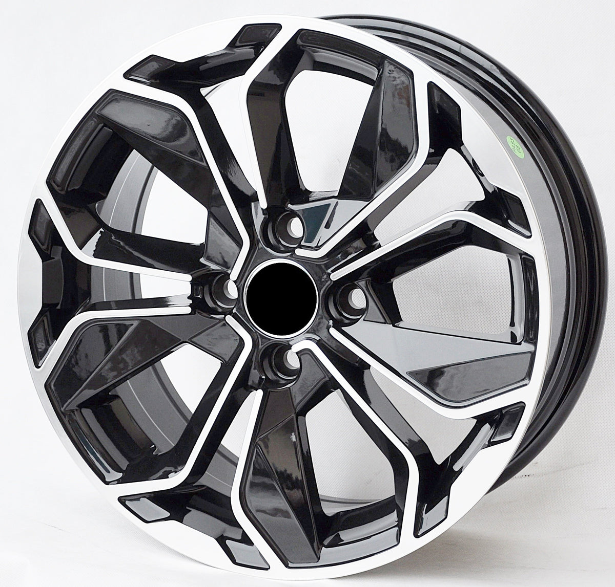 PDW 5296/1381 Alufælge 17" 4x100 ET40 – Poleret/sort (sæt á 4)