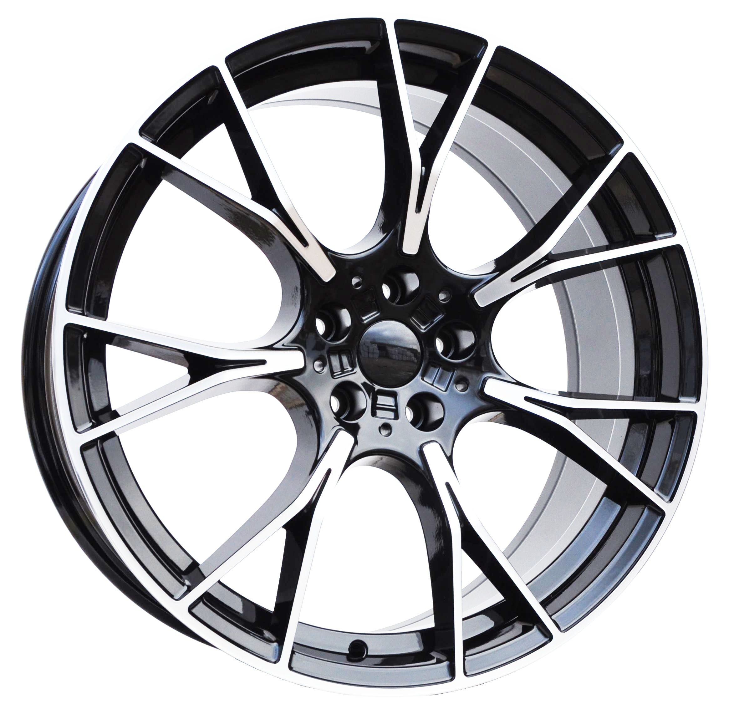 PDW 1617 Alufælge 20" 5x112 ET26 – Poleret/sort (sæt á 4)