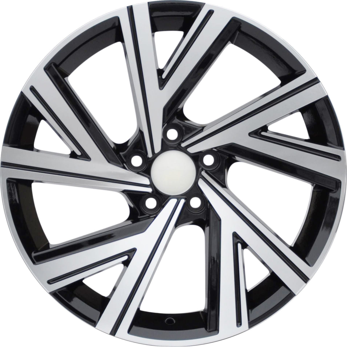 PDW 5805 Alufælge 18" 8J 5x112 ET45 – Poleret/sort (sæt á 4)