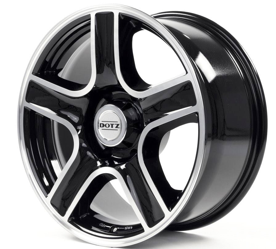 Dotz DOTZ HAMMADA Alufælge 18" 5x139.7 ET0 – Poleret/sort (sæt á 4)