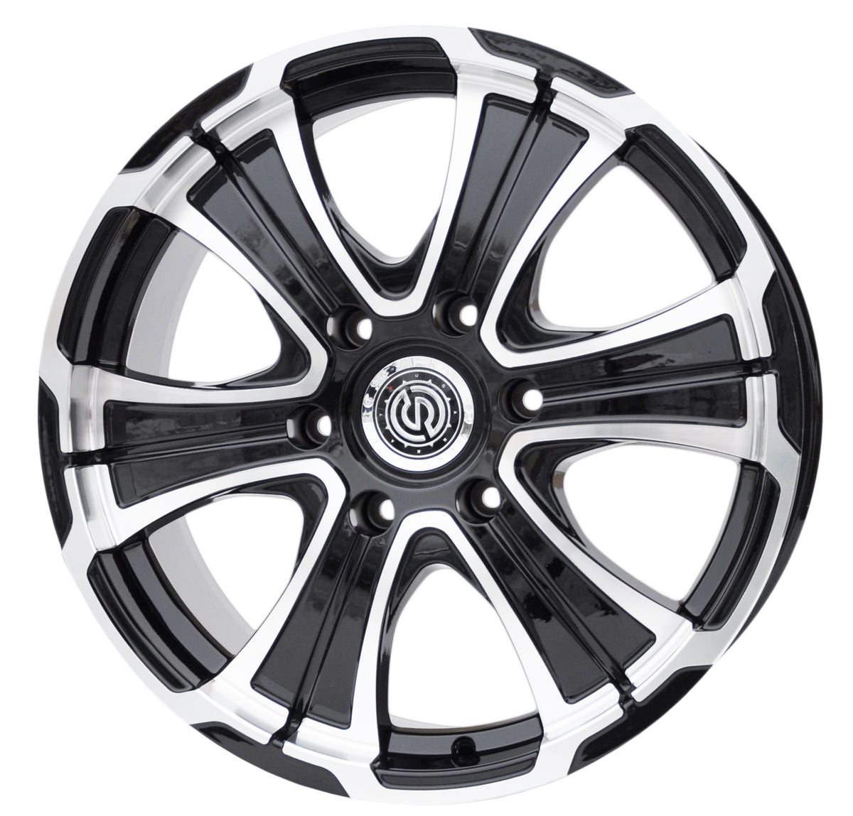 PDW 1348 Alufælge 18" 8J 6x139.7 ET40 – Poleret/sort (sæt á 4)