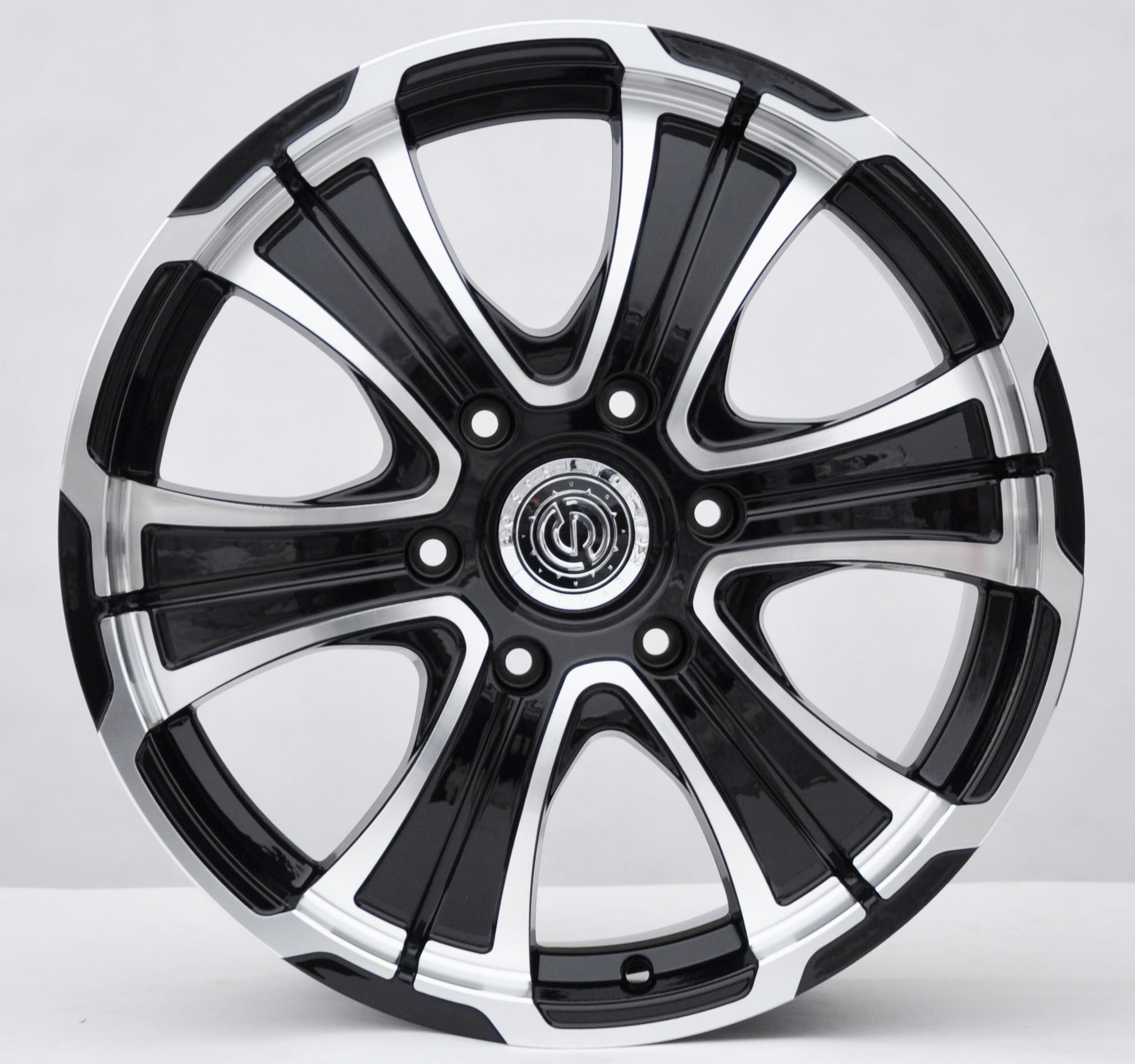 PDW 1348 Alufælge 18" 6x139.7 ET40 – Poleret/sort (sæt á 4)