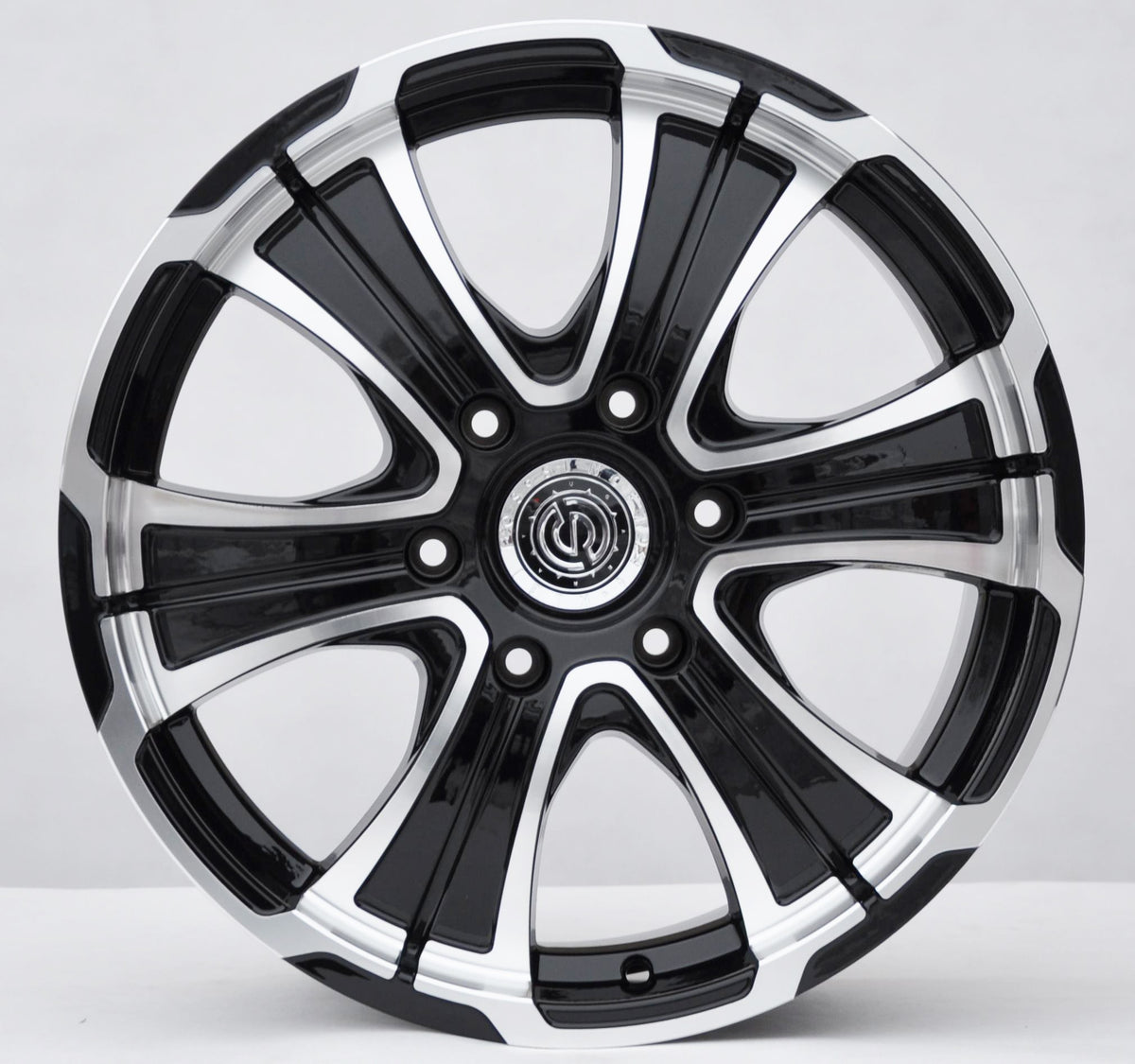 PDW 1348 Alufælge 18" 8J 6x139.7 ET40 – Poleret/sort (sæt á 4)
