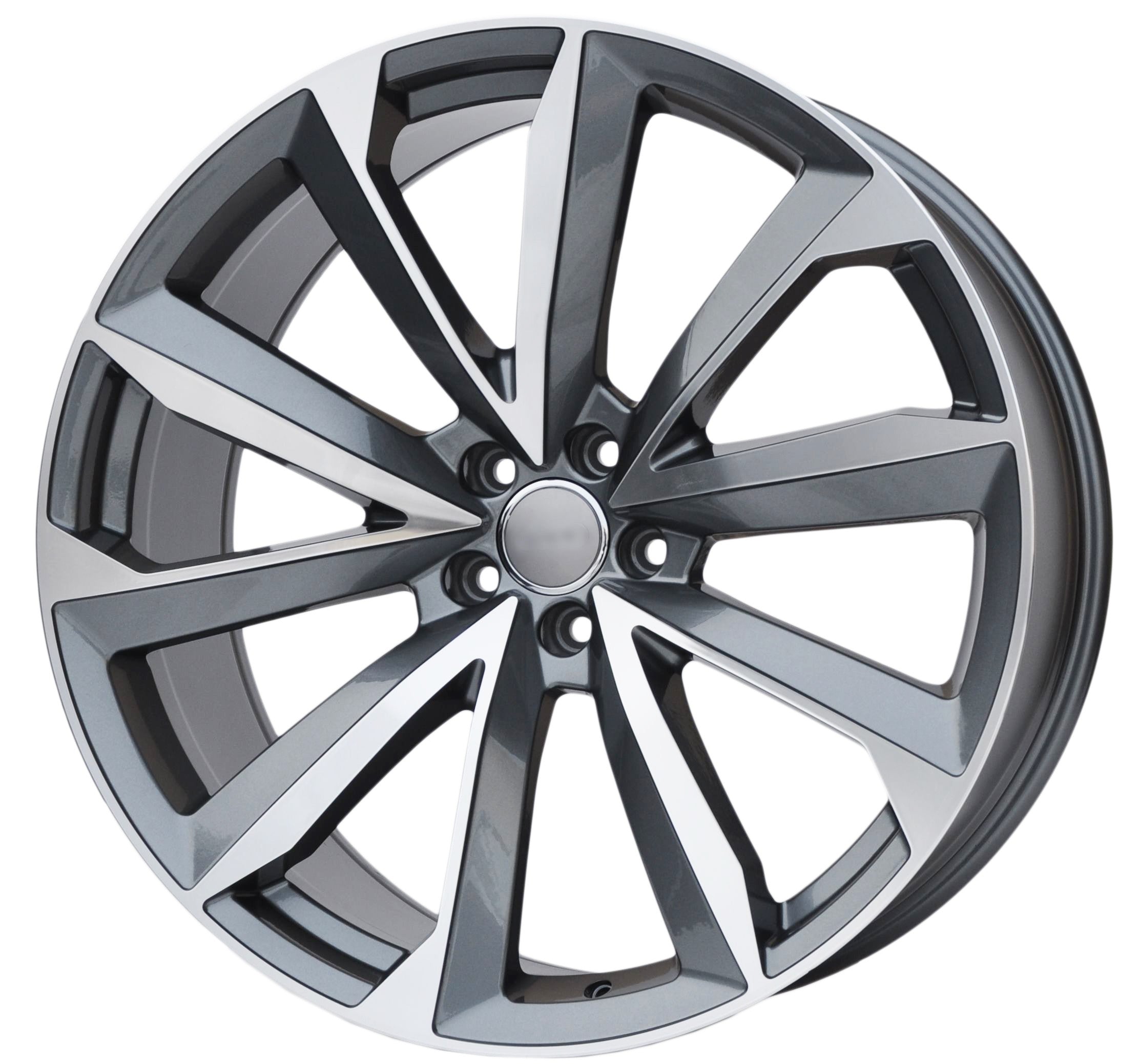 PDW 5815 Alufælge 22" 5x112 ET26 – Poleret/grafit (sæt á 4)