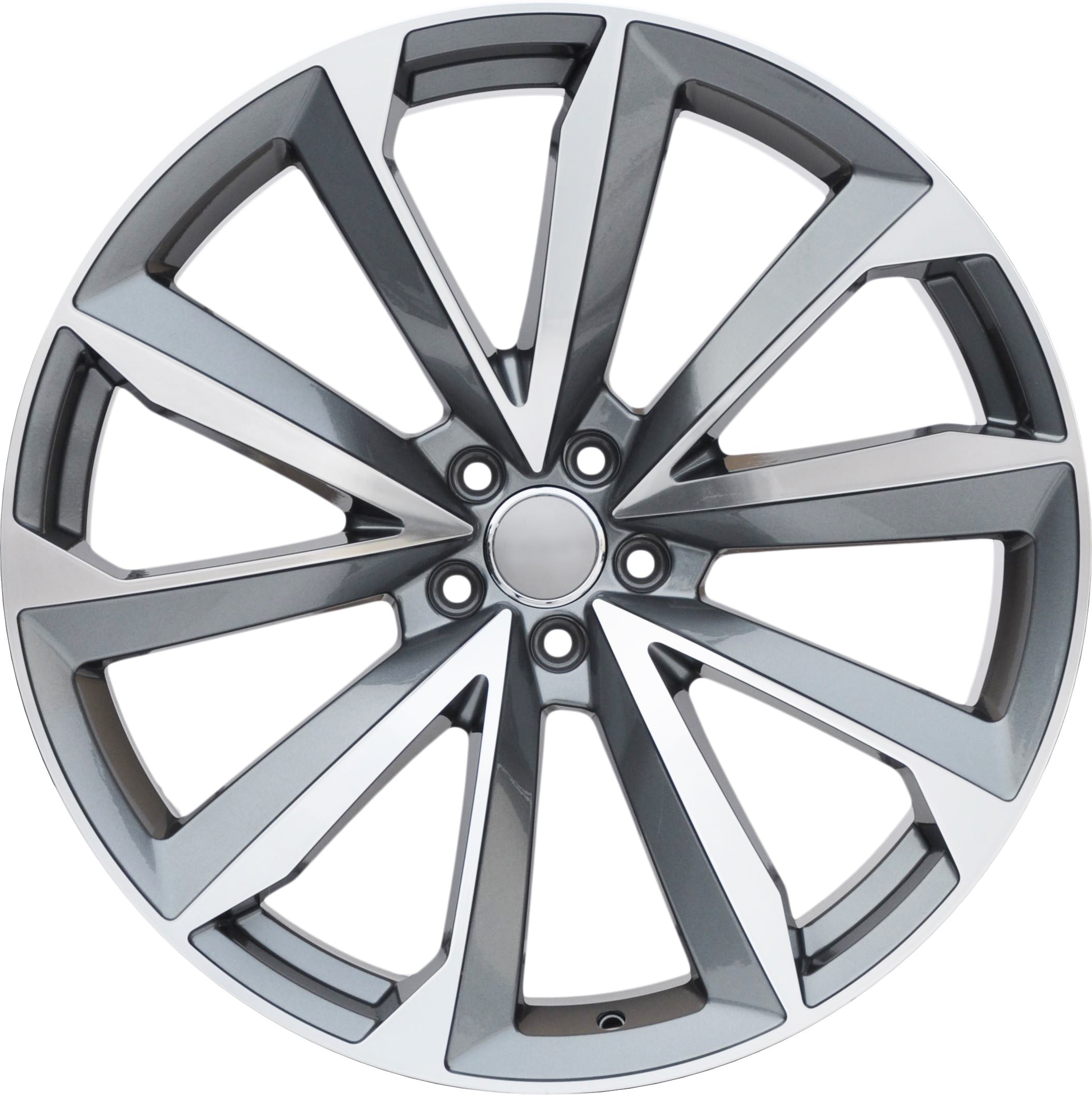 PDW 5815 Alufælge 22" 5x112 ET26 – Poleret/grafit (sæt á 4)