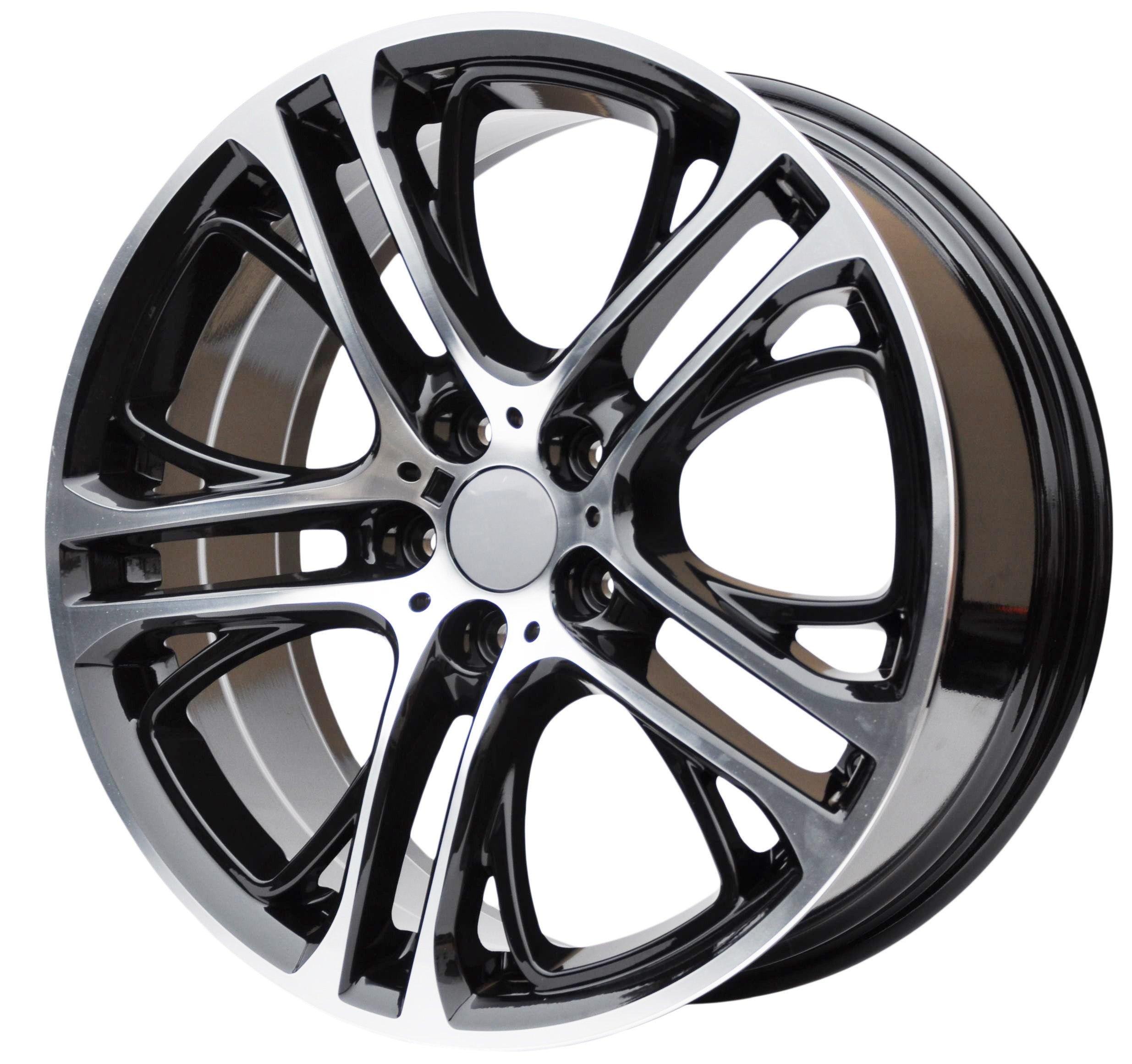 PDW 1600 Alufælge 20" 5x120 ET38 – Poleret/sort (sæt á 4)