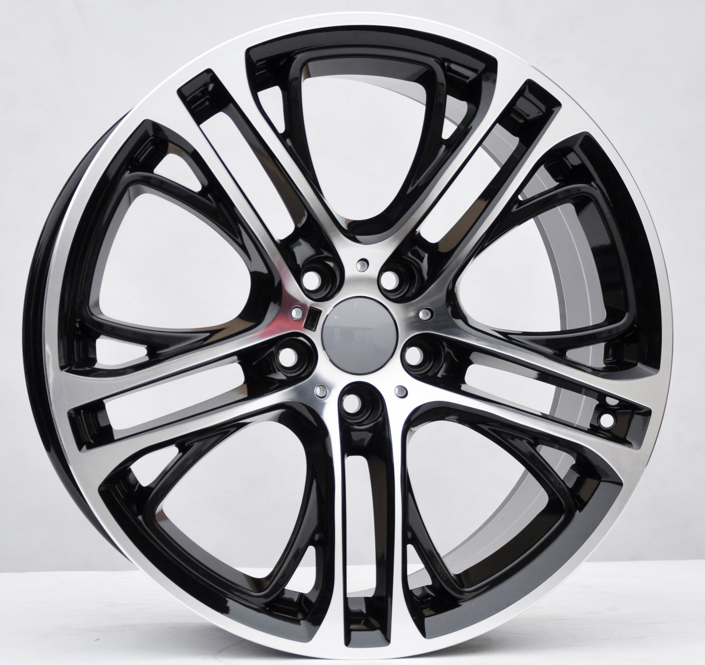 PDW 1600 Alufælge 20" 5x120 ET38 – Poleret/sort (sæt á 4)