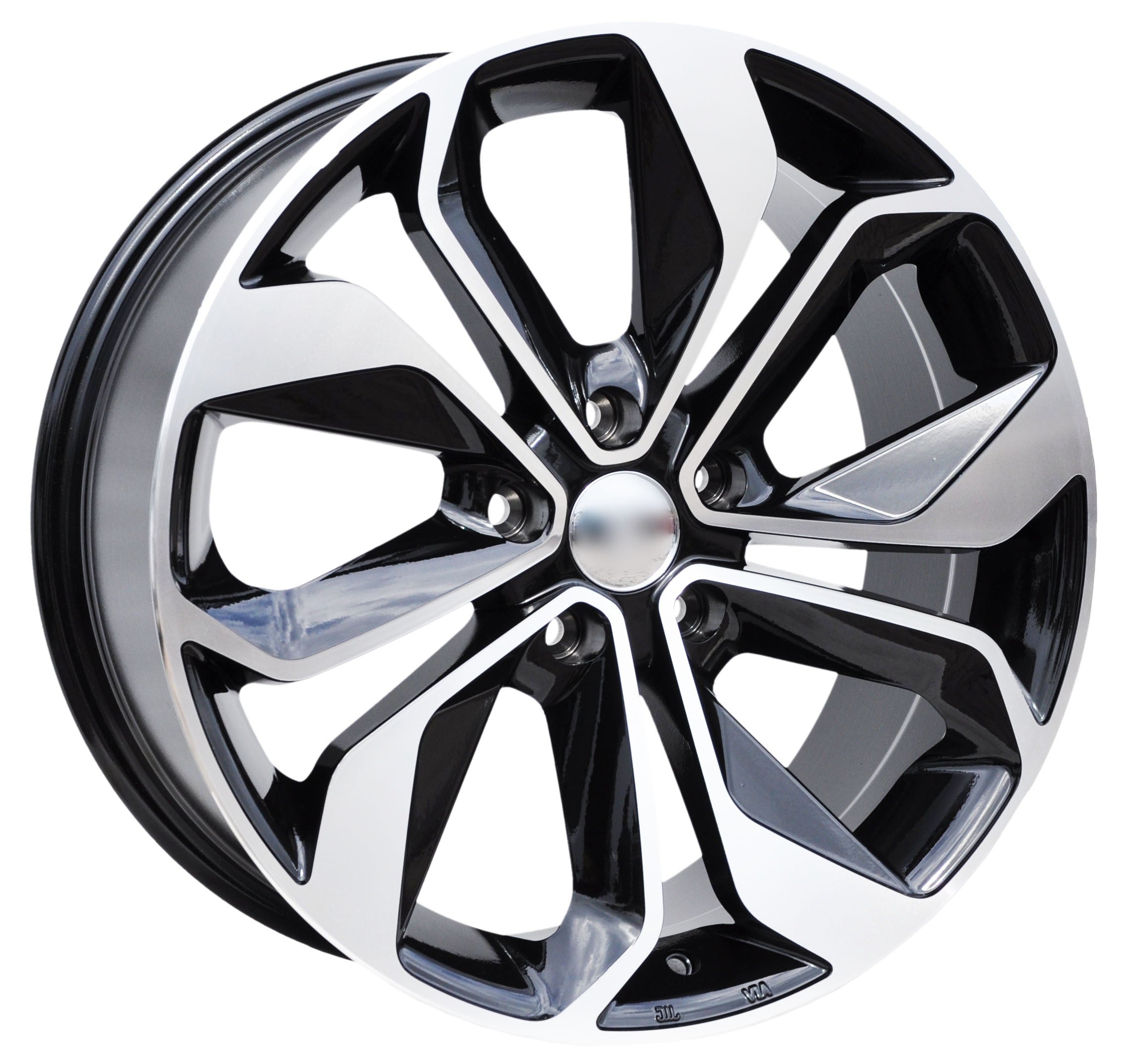 PDW 5168/5231 Alufælge 18" 5x114.3 ET46 – Poleret/sort (sæt á 4)